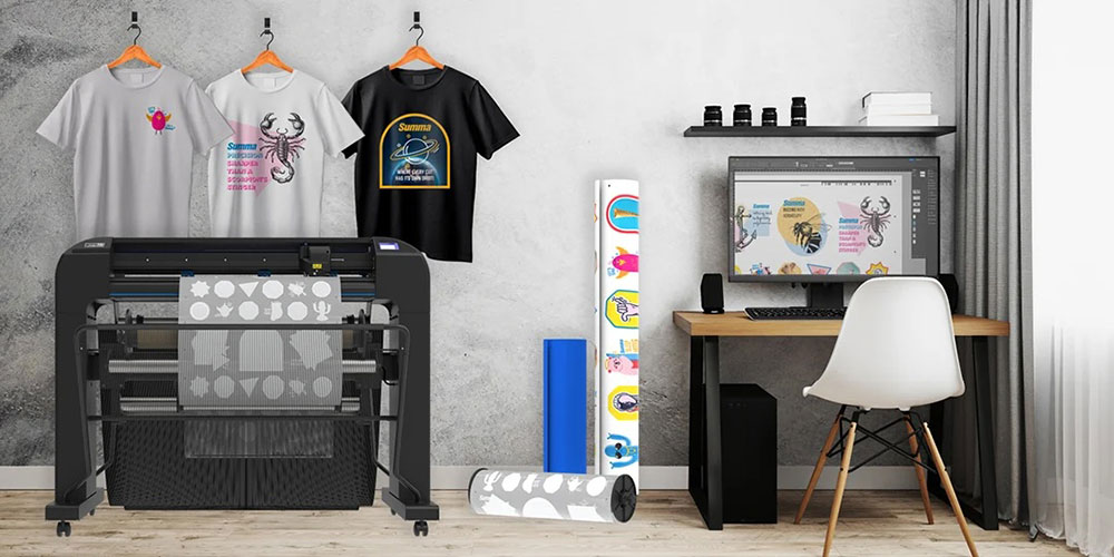 Summa Vinyl Cutter TC75 für DTF Print & Cut Workflow